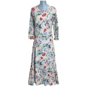 Polo Ralph Lauren Floral Waffle Knit Fit & Flare Dress